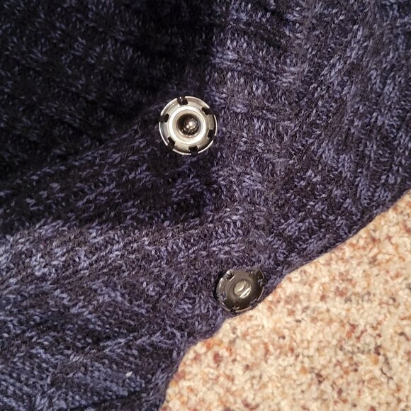 Women’s Great Northwest Indigo Wrap Sweater Buttons Teal Sz M - Picture 5 of 5